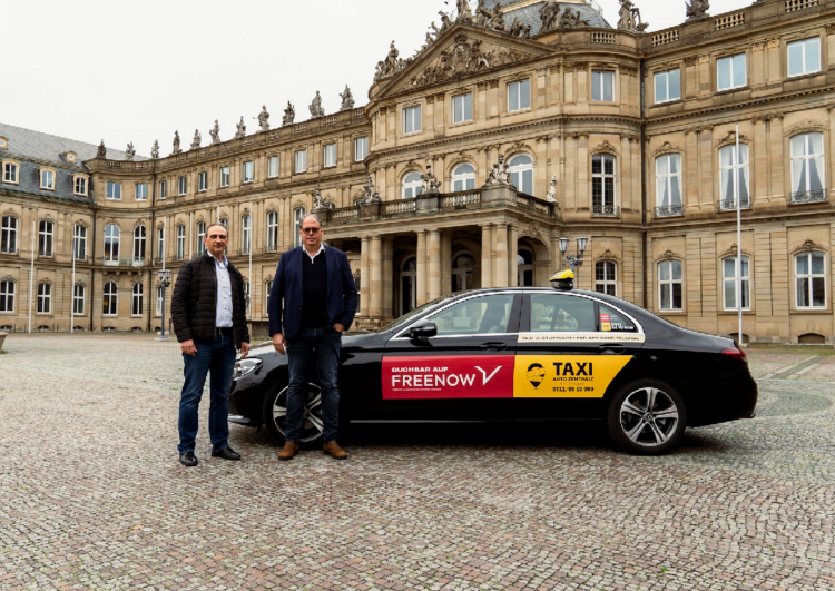 Free Now vermittelt ab sofort über die Stuttgarter Taxizentrale