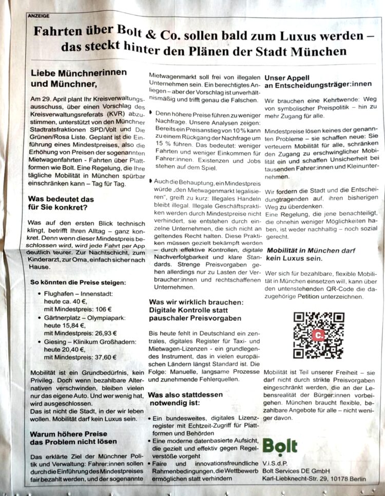 Offener Brief: Die Wahrheit hinter den Billig-Fahrpreisen