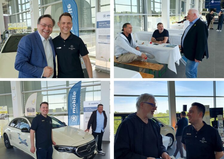 Mercedes mit Taxiumrüstung: „Wir sind wieder für Euch da.“