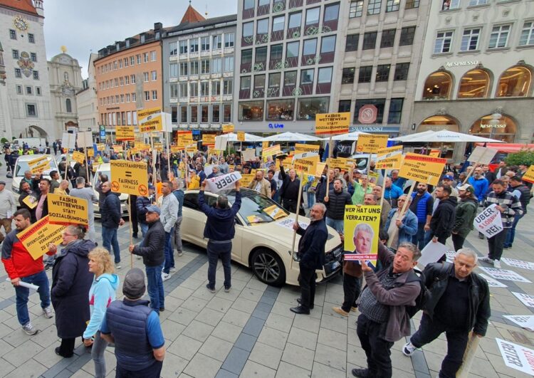 Taxireaktionen auf den Wortbruch des Münchner Oberbürgermeisters