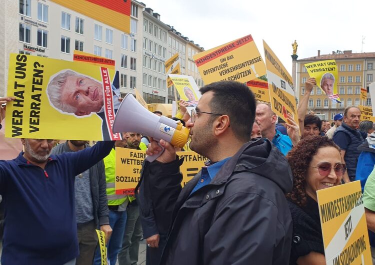 Taxireaktionen auf den Wortbruch des Münchner Oberbürgermeisters