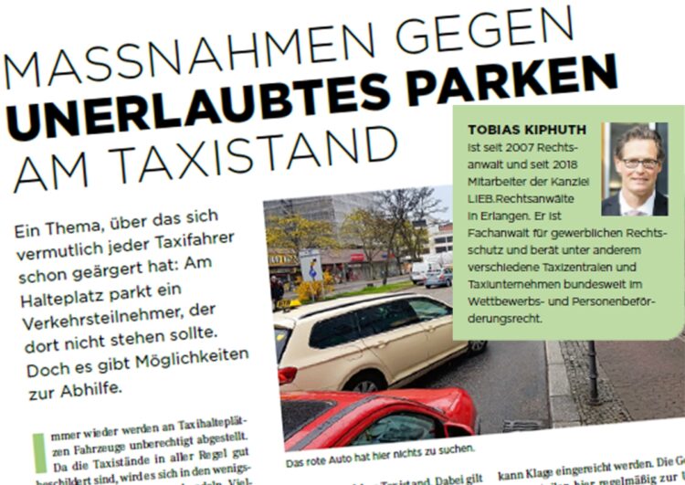 Chef, wo soll ich halten, die Taxistände sind geschrumpft