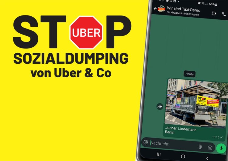 Nationaler Aktionstag TAXI: Wir sind Taxi-Demo