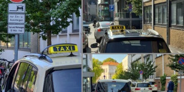 Chef, wo soll ich halten, die Taxistände sind geschrumpft