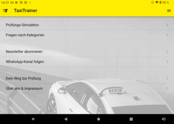 Bundesverband gibt Lern-App für Taxifahrer heraus