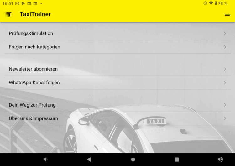 Bundesverband gibt Lern-App für Taxifahrer heraus