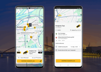 Taxi-Festpreise jetzt auch in Duisburg und Hannover