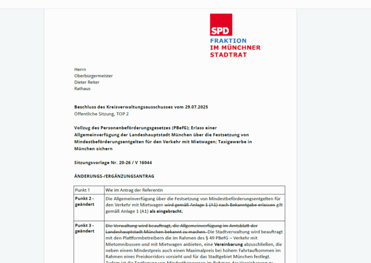Der inkompetente Änderungsantrag der SPD-Fraktion