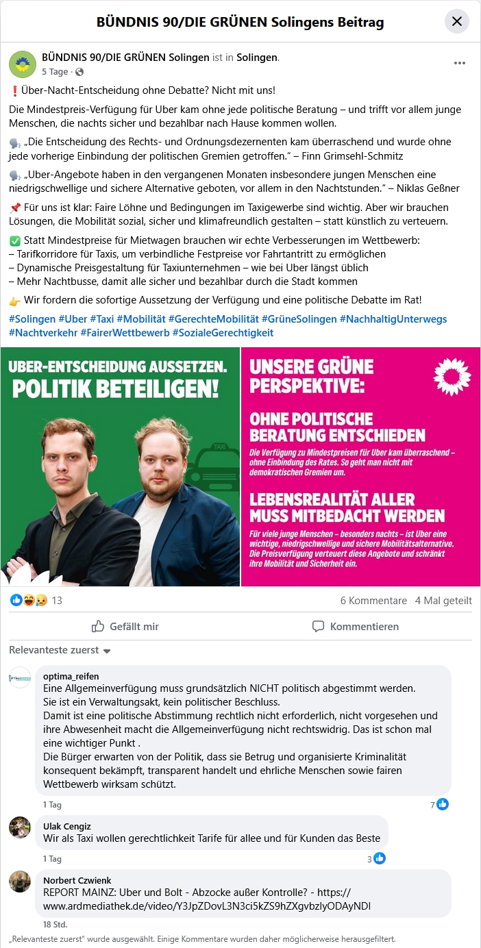 Der Irrweg der FDP beim Umgang mit Uber