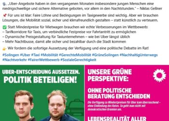 Zwei Grünen-Politiker erzählen das Uber-Märchen