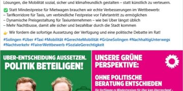 Zwei Grünen-Politiker erzählen das Uber-Märchen