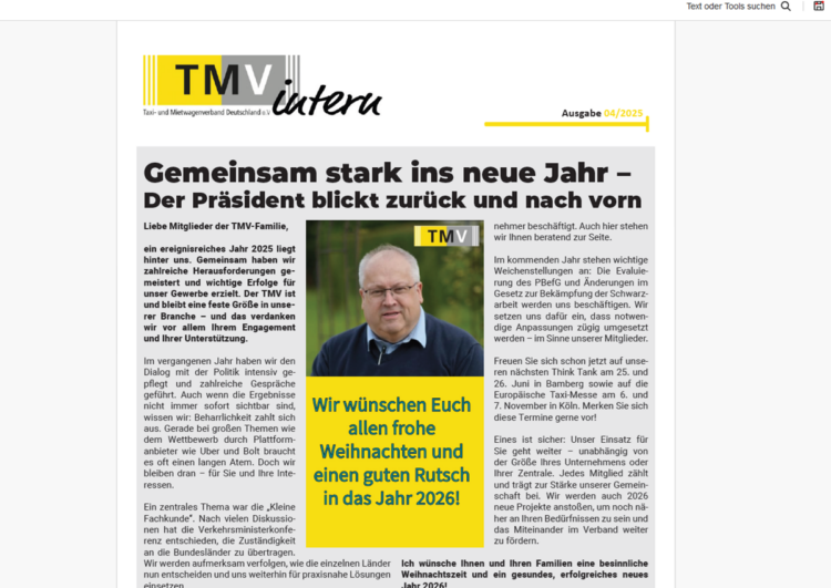 TMV zieht Jahresbilanz und verliert ein Verbandsmitglied