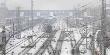 Wenn die Bahn eingeschneit ist, rettet das Taxi die Mobilität