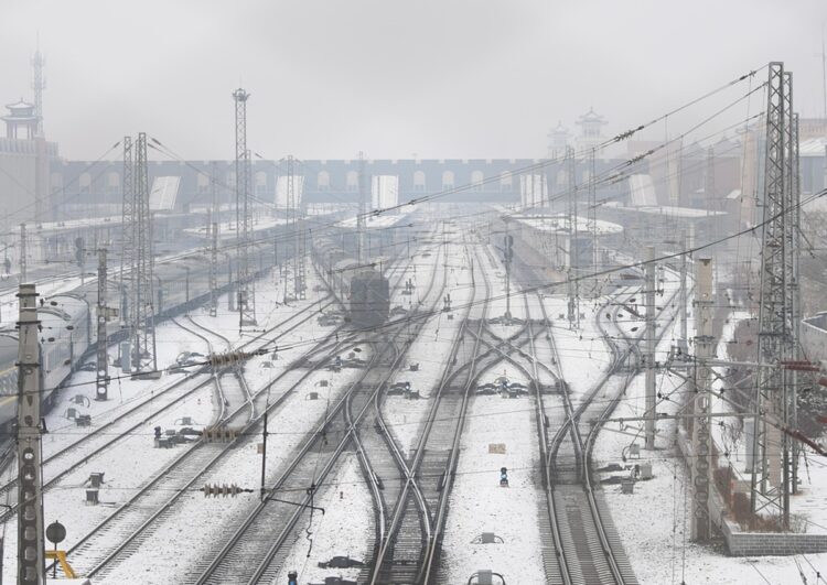 Wenn die Bahn eingeschneit ist, rettet das Taxi die Mobilität