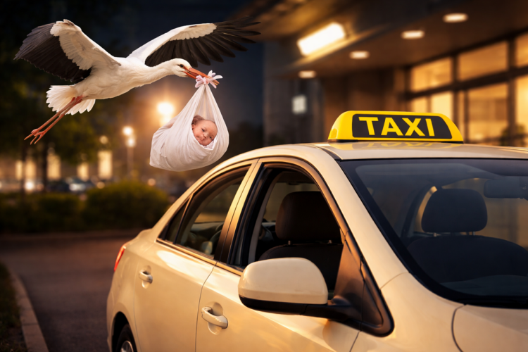 Entbindung im Taxi: Fahrer wird zum Helden