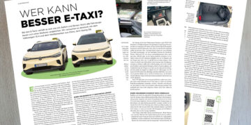 Zwei E-Taxis im Vergleichstest
