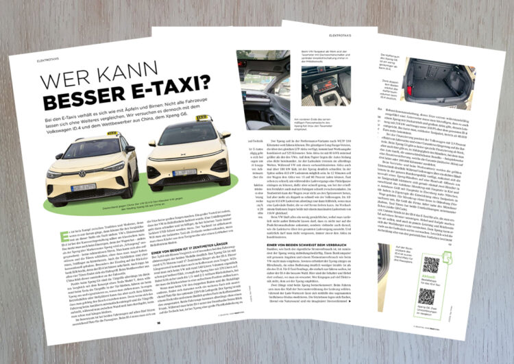Zwei E-Taxis im Vergleichstest