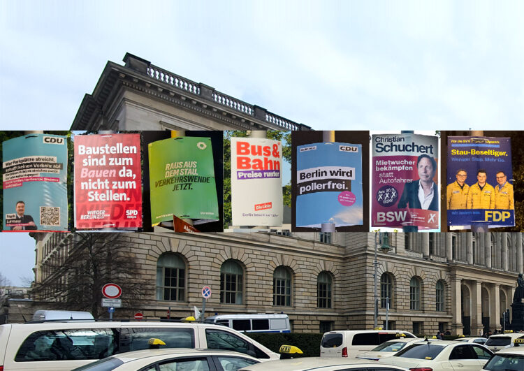 Taxi, Mietwagen, Inklusion: Die Wahlversprechen der Berliner Parteien im tabellarischen Überblick